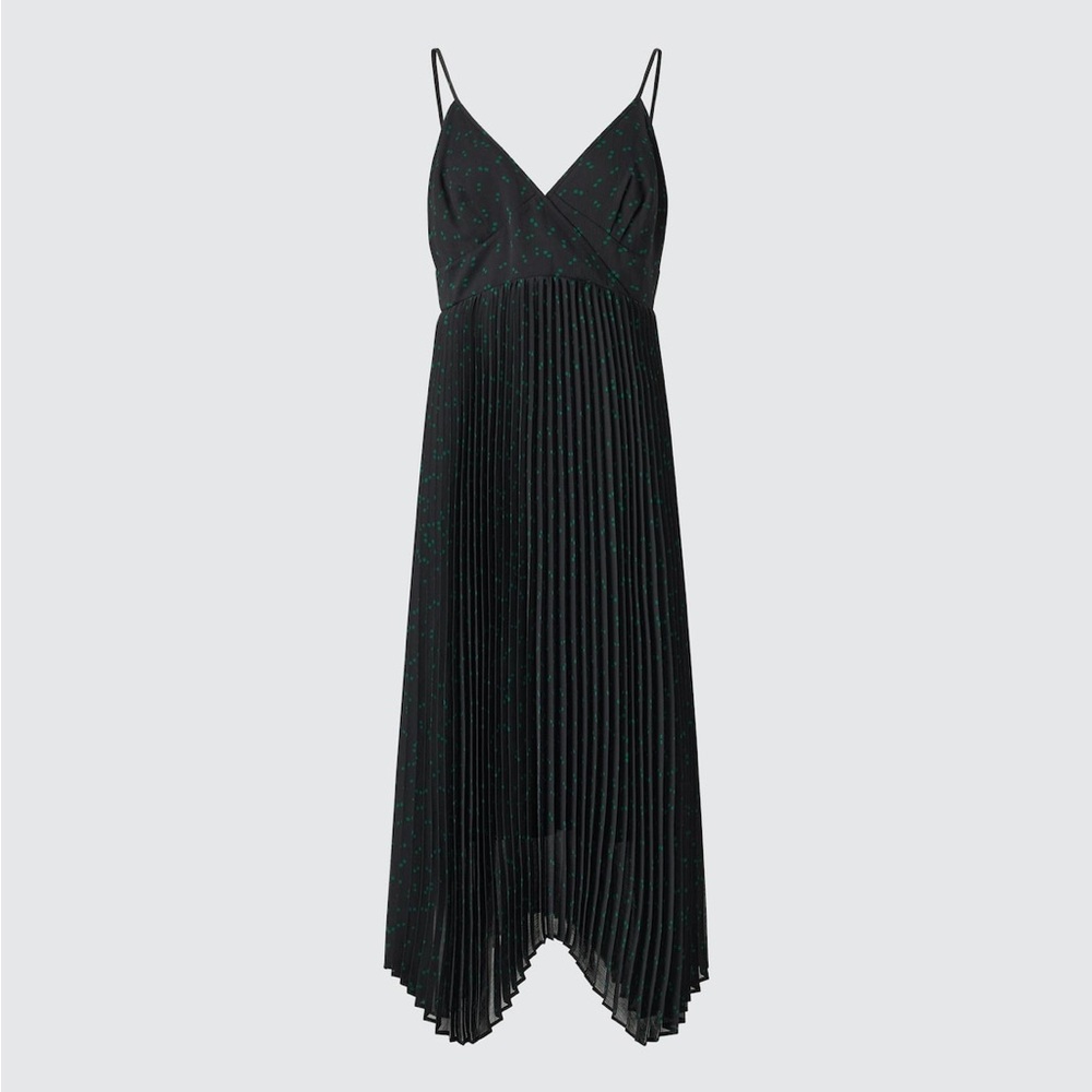 Clare Waight Keller collaboration Pleated camisole print dress